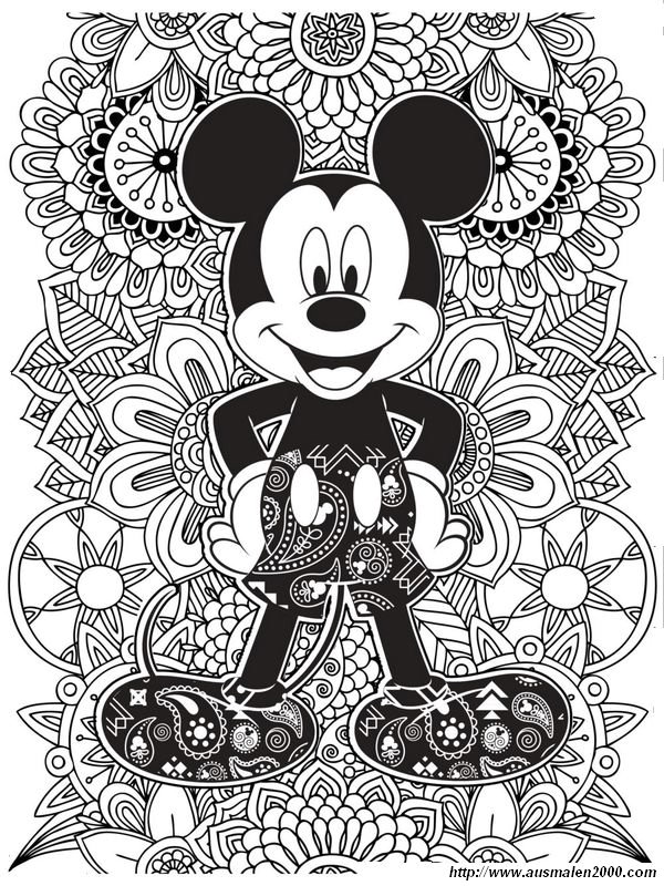 ausmalbild Damals gab es Walt Disney und auch Micky Mouse noch nicht