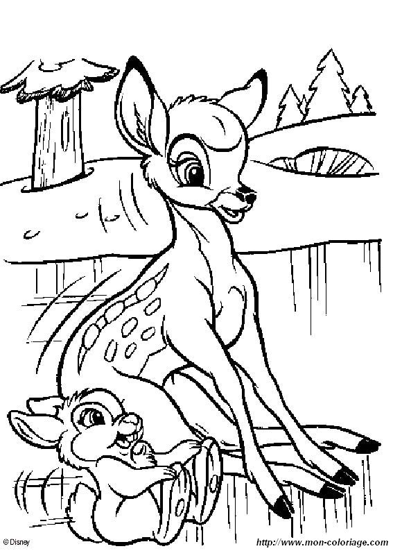 ausmalbild bambi