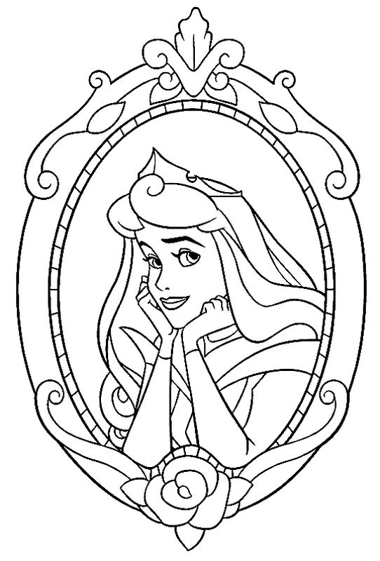 ausmalbild Prinzessin Aurora