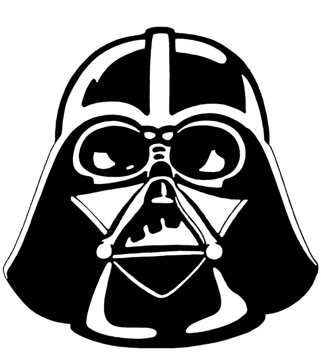 ausmalbild Darth Vader Maske