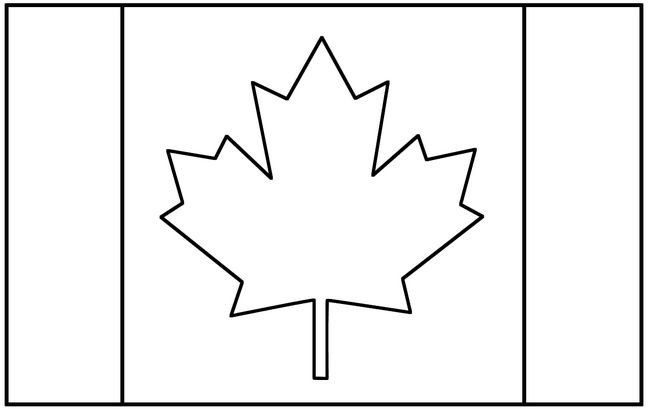 ausmalbild Kanada