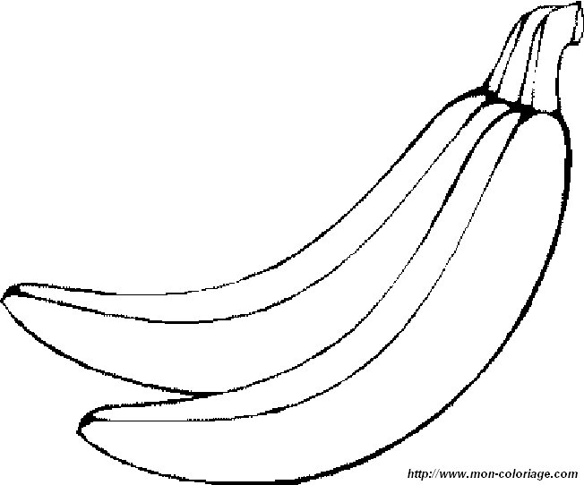 ausmalbild banane