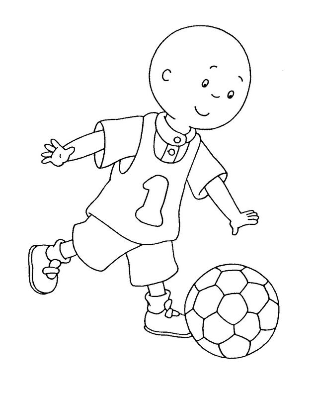 ausmalbild Kleines Kind Fussball spielen