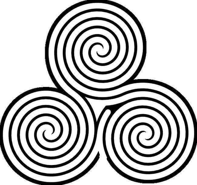 ausmalbild Ein keltisches symbol