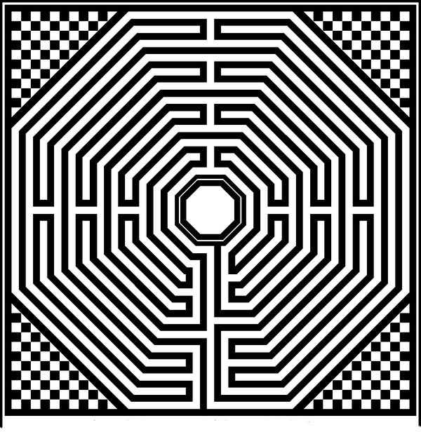 ausmalbild Spezielle labyrinth
