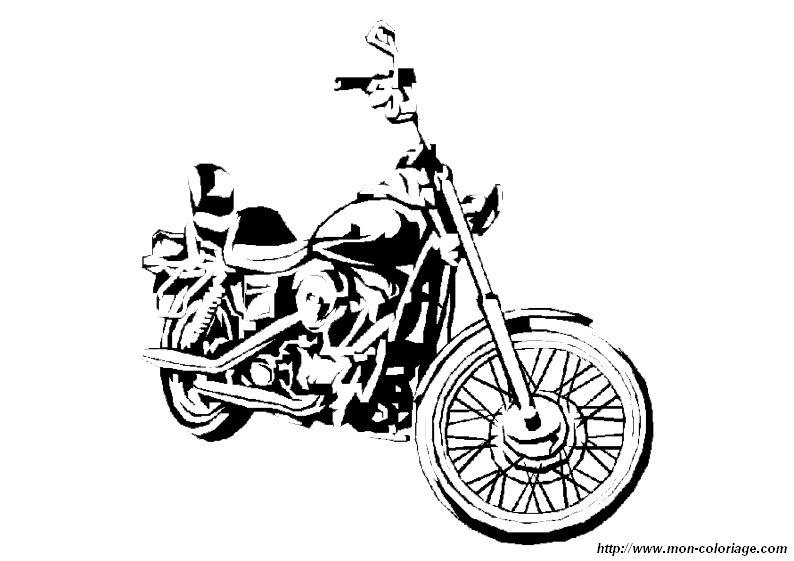 ausmalbild motorrad malvorlagen