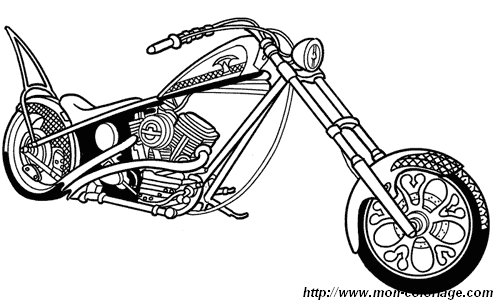 ausmalbild motorrad 06