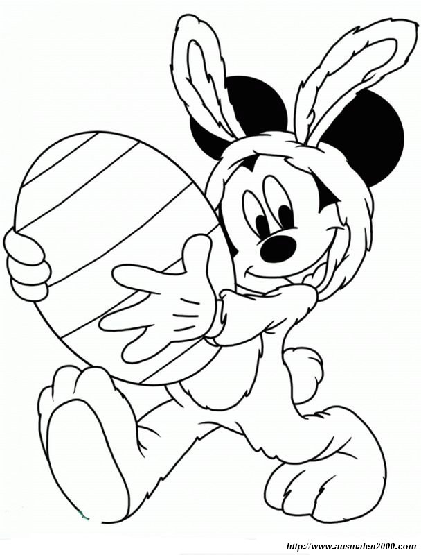ausmalbild Micky Maus Ostern