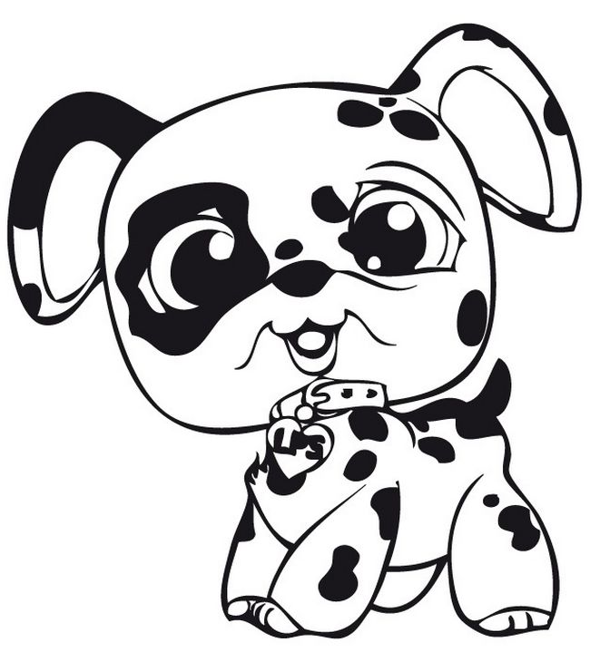 ausmalbild Littlest Pet Shop Hund