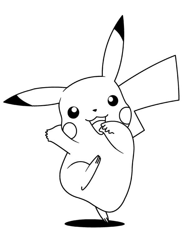 ausmalbild Ausmalbilder Pikachu Electus Pikachus
