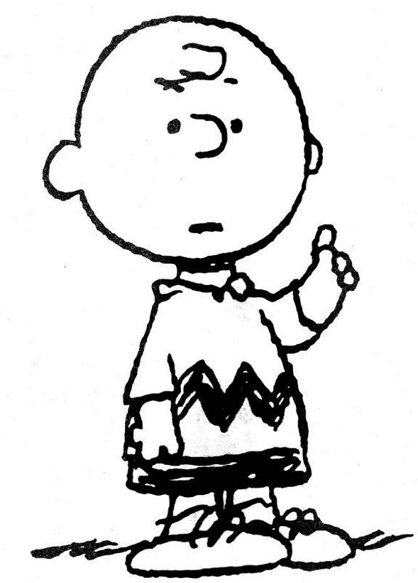 ausmalbild Charlie Brown