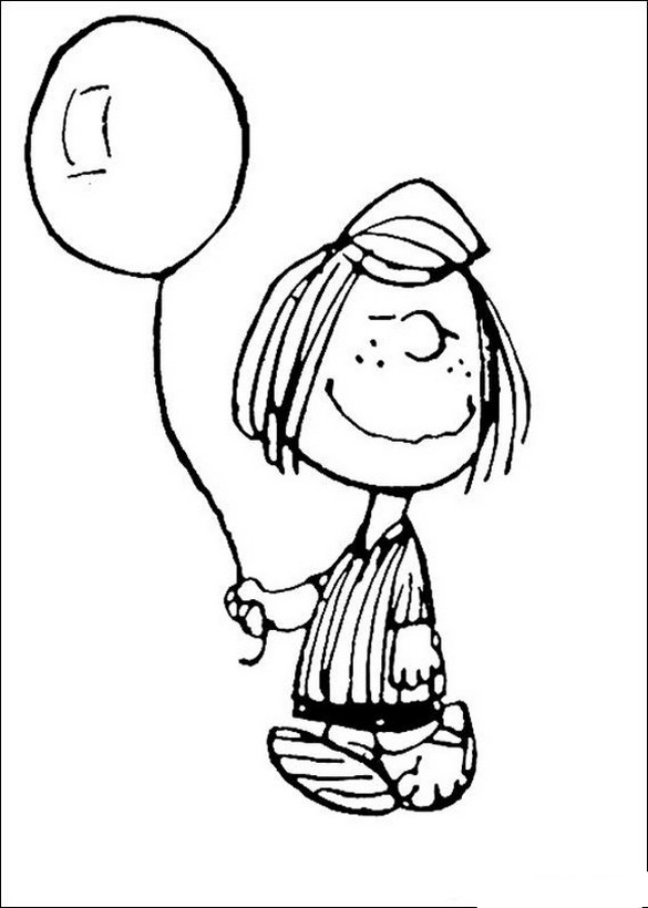 ausmalbild Der Freund von Charlie Brown