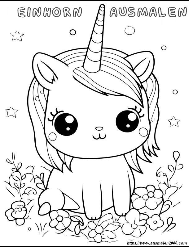 ausmalbild Ein aufgeblasenes Einhorn brachte die Kinder zum Quieken vor Freude