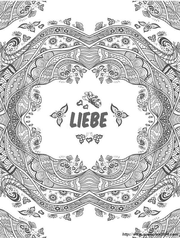 ausmalbild Liebe zum Ausmalen