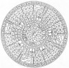 Azteken Symbole in einem Kreis