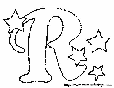 ausmalbild Buchstaben R