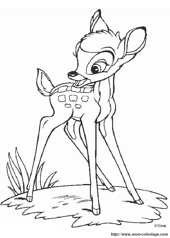 ausmalbild Bambi 04