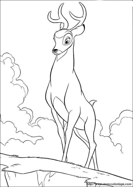 ausmalbild Bambi 29