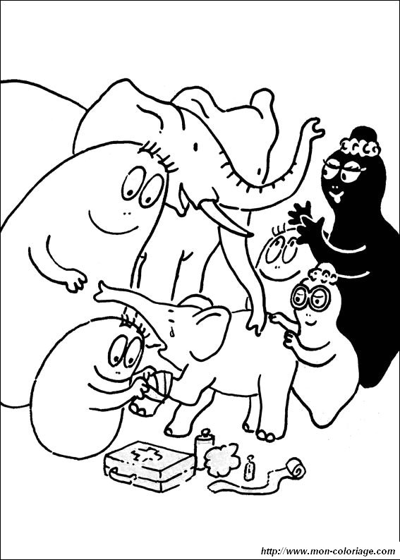 ausmalbild barbapapa 218