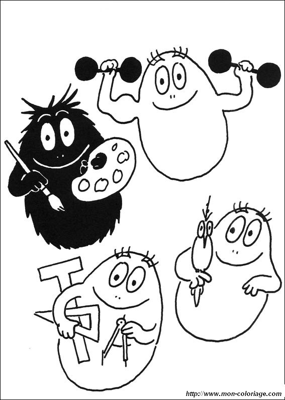 ausmalbild barbapapa 29