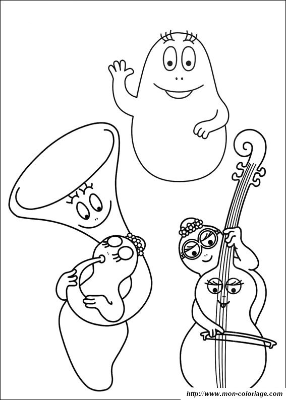 ausmalbild barbapapa 318