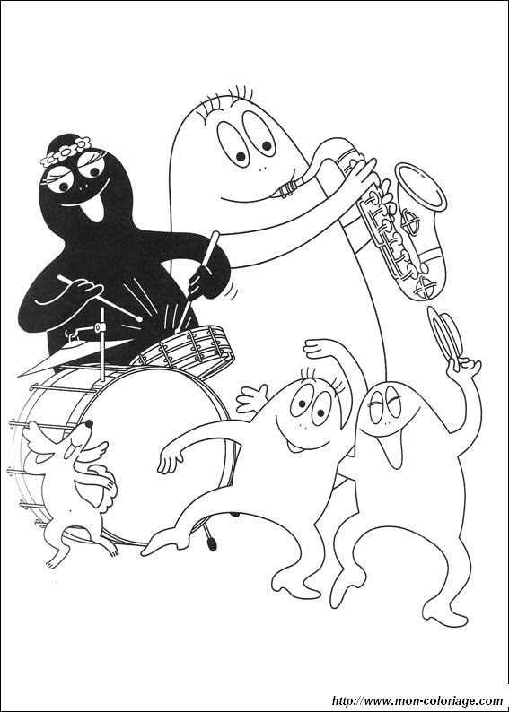 ausmalbild barbapapa 33