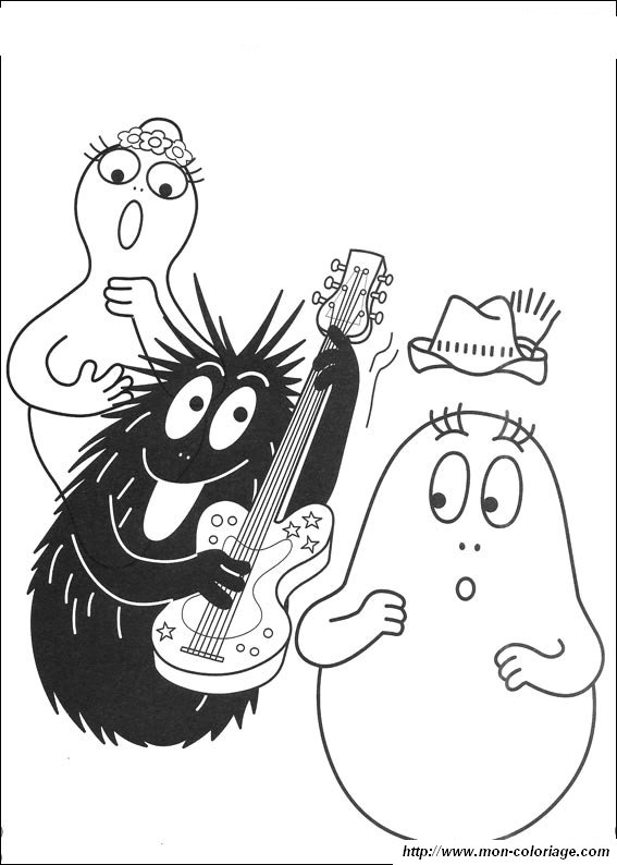 ausmalbild barbapapa 430