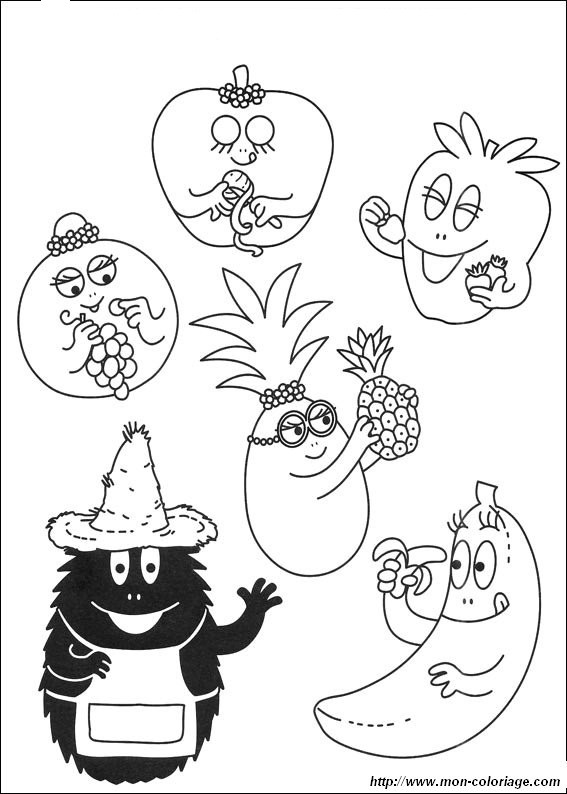 ausmalbild barbapapa 440