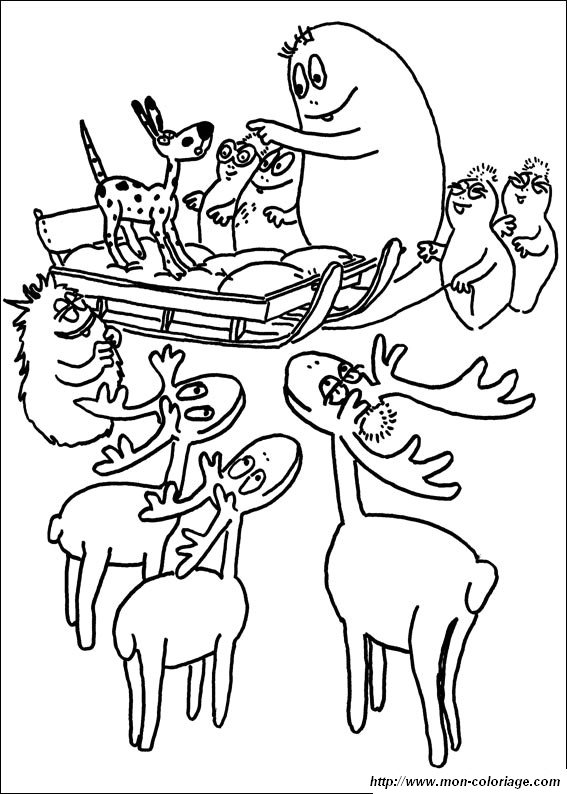 ausmalbild barbapapa 8