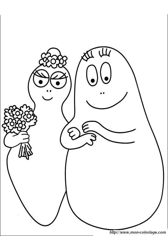 ausmalbild barbapapa barbamama