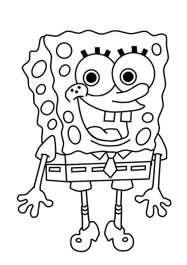ausmalbild SpongeBob Schwammkopf