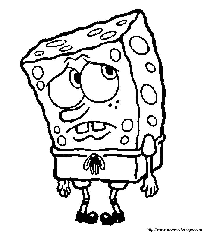 ausmalbild spongebob 3