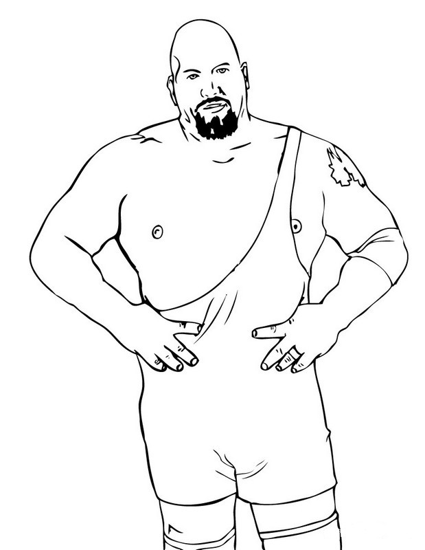 ausmalbild Ein Profi wrestler