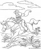 Esmeralda und sein Pferd