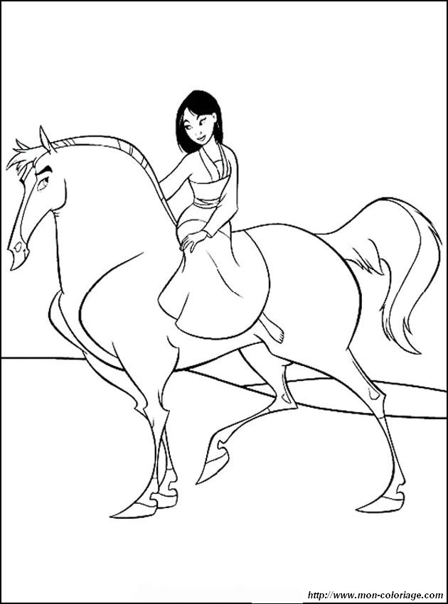 ausmalbild mulan