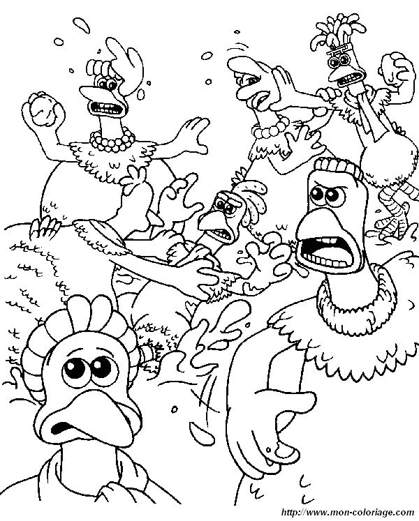 ausmalbild chickenrun 036