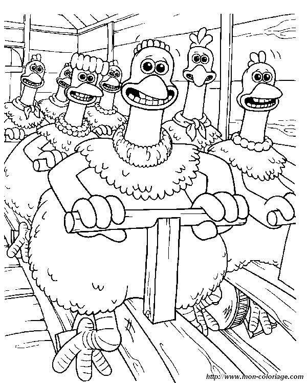 ausmalbild chickenrun 039