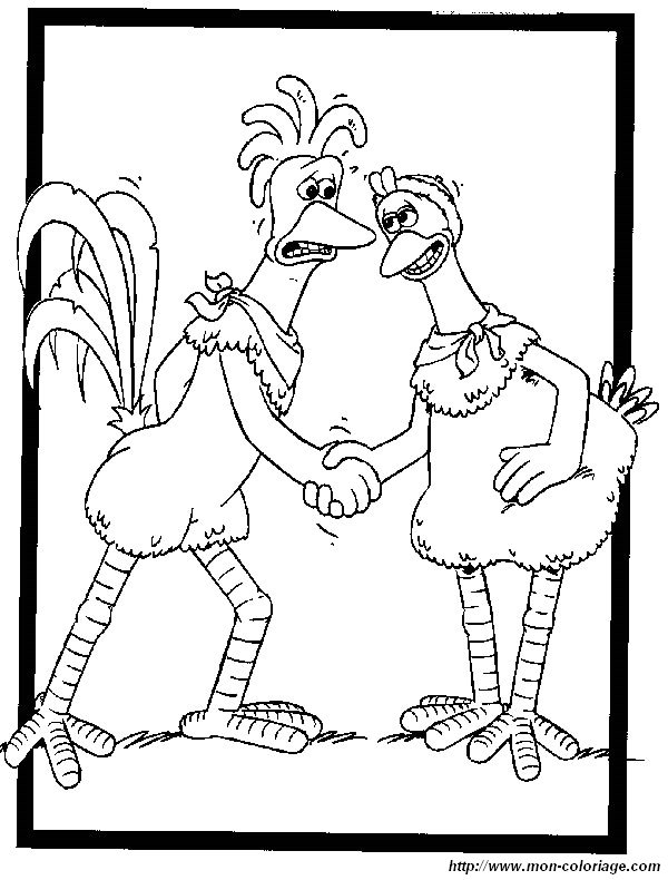 ausmalbild chickenrun 043