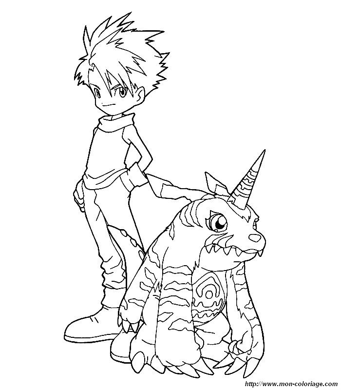 ausmalbild digimon ausmalen