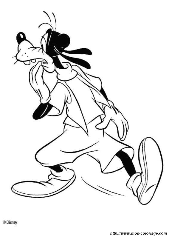 ausmalbild goofy 01