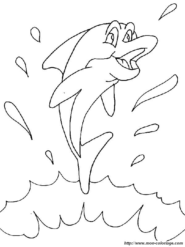 ausmalbild Ich bin super Delphin