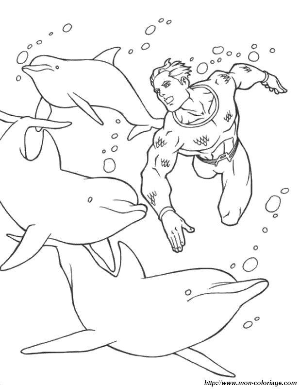 ausmalbild schwimmen mit delfinen