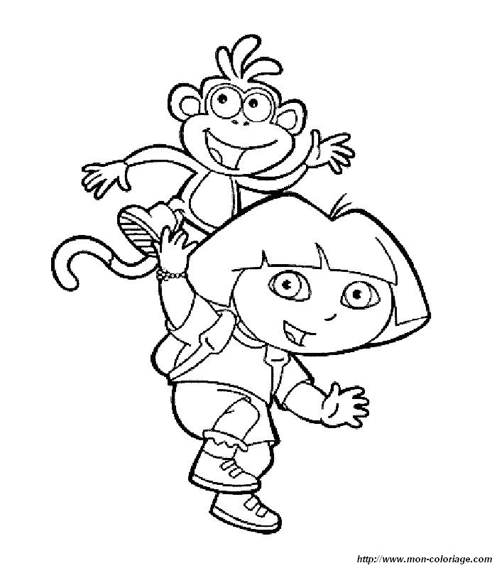 ausmalbild dora 4