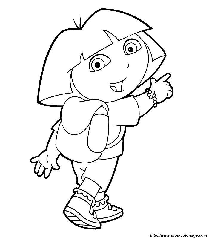 ausmalbild dora 5