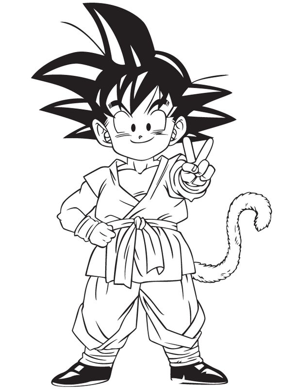 ausmalbild Son Gohan Ausmalbilder