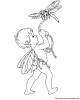 mit einer libelle