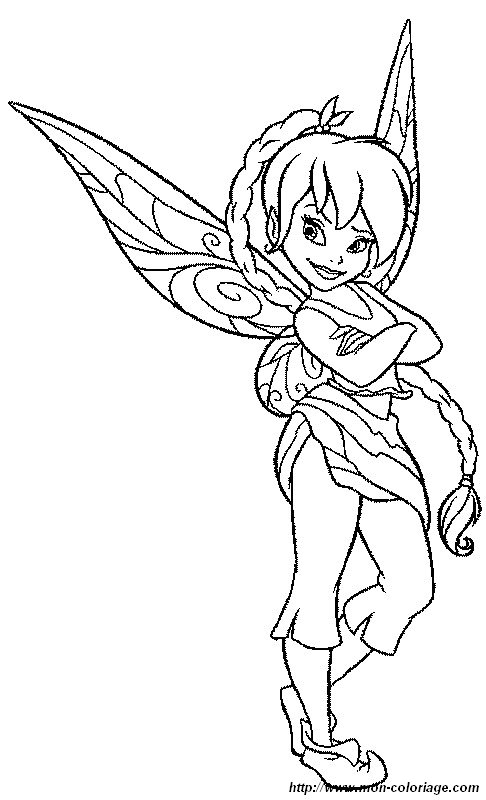 ausmalbild tinkerbell disney