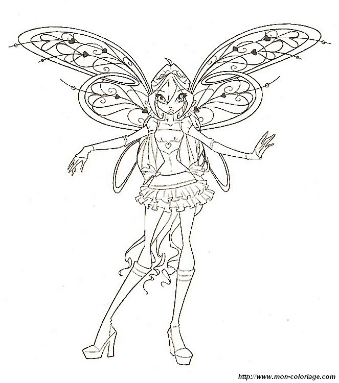 ausmalbild winx club bloom fee