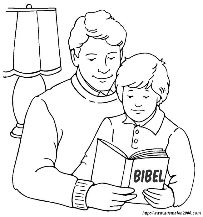 ausmalbild Heilige Bibel