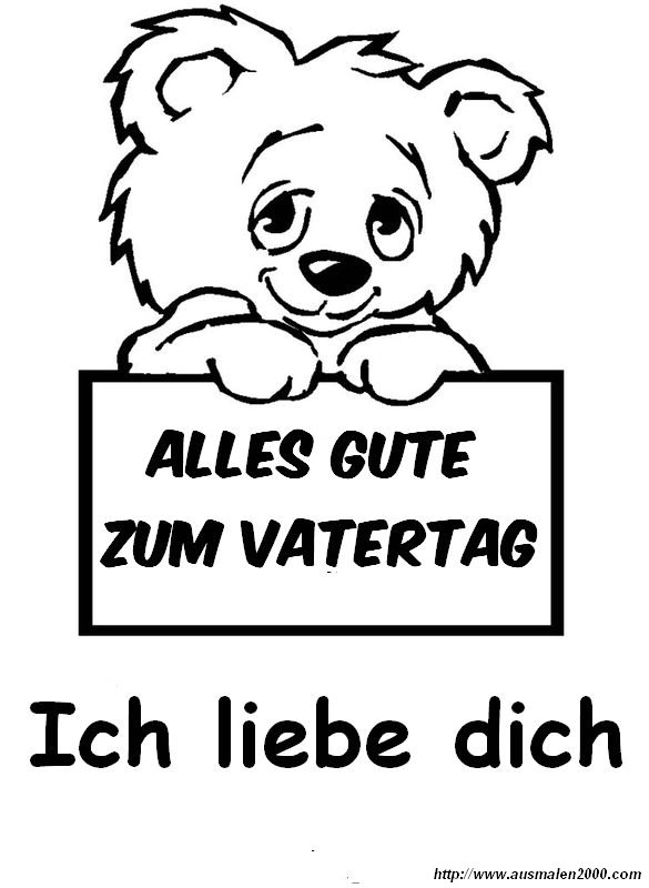 Ausmalbilder Vatertag Zum Ausdrucken